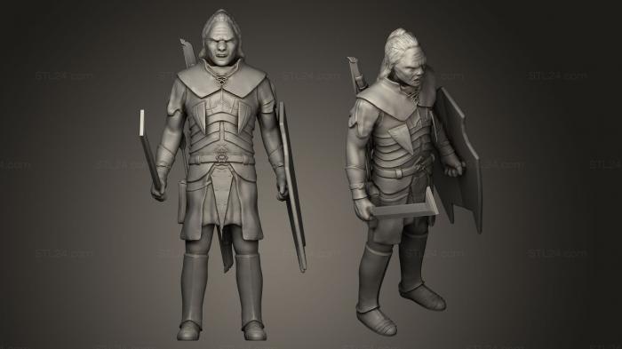 Figurines heroes, monsters and demons (Lurtz Uruk Hai, STKM_0050) 3D models for cnc